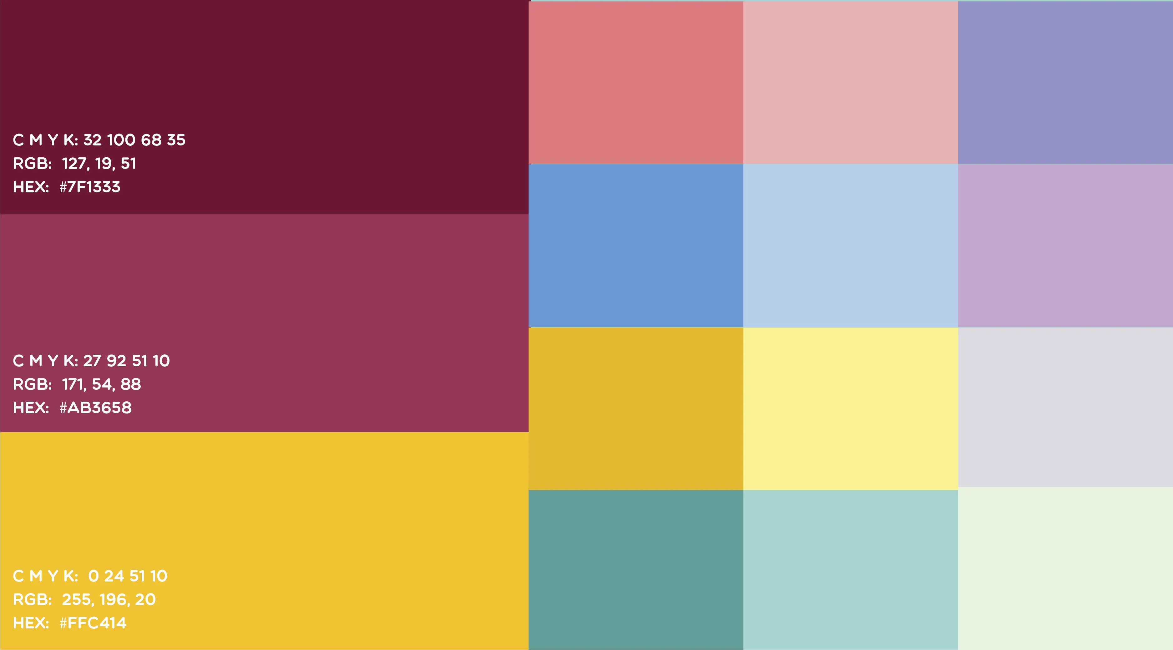 palette colors